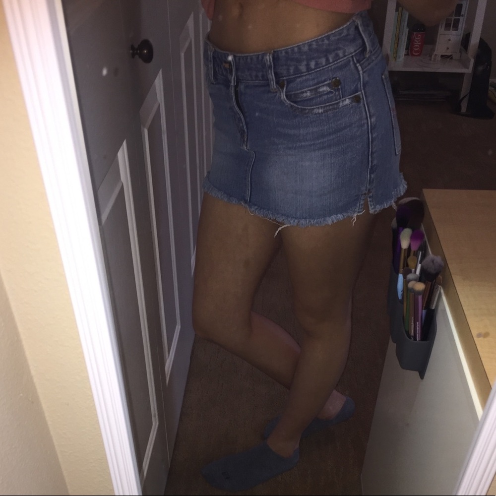 Denim Mini Skirt